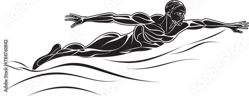 Stream Swift Iconic Swimmer Logo Fluid Fitness Symbolic Swim Icon