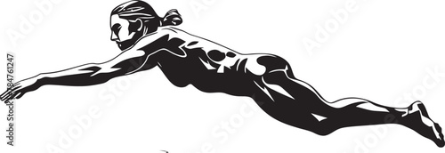 Splash Symbol Vector Logo for Swimming Dive Dynamo Iconic Emblematic Symbol