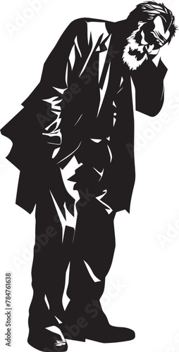 Fading Faith Emblematic Vector Icon Solemn Solace Iconic Emblem of Melancholy
