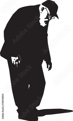 Aged Anguish Iconic Emblem of Weariness Waning Wisdom Symbol of Fading Knowledge