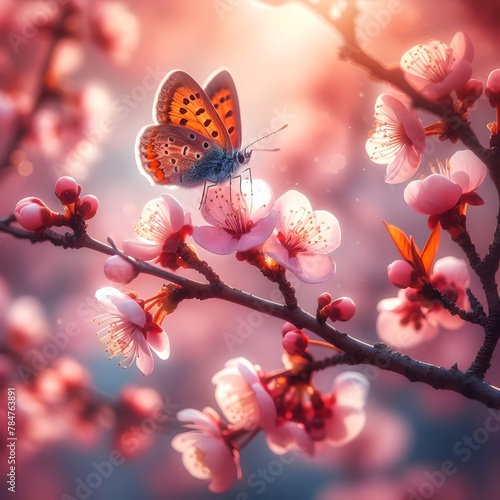 Butterfly vector art illustration 