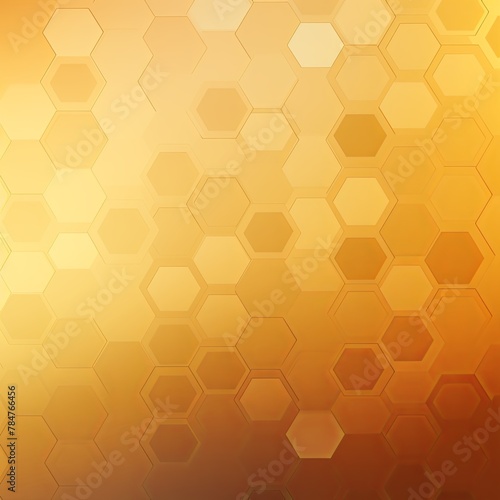 Beige and yellow gradient background with a hexagon pattern in a vector illustration 