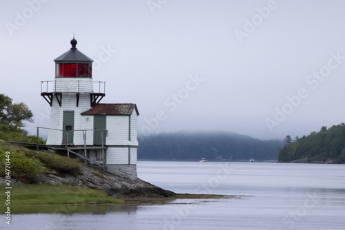 A river lighthouse in Maine