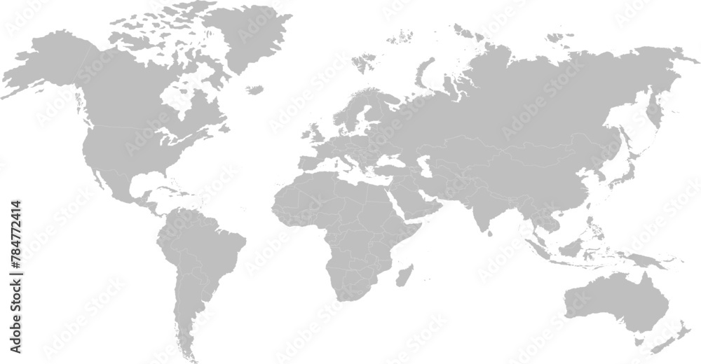 Naklejka premium Planet Earth. Earth Day. The Earth, World Map. Vector illustration