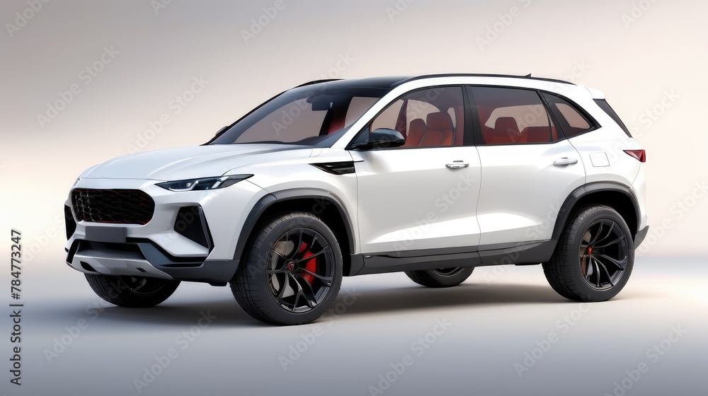 Fototapeta premium Luxury Automotive. Expensive Car. Concept Car. Modern SUV