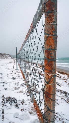 Playful photo of beach volleyball on a white background, outdoor fun