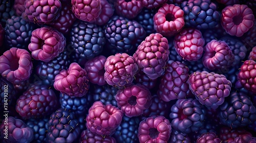 Ripe blackberry or raspberry berry, studio photo, background