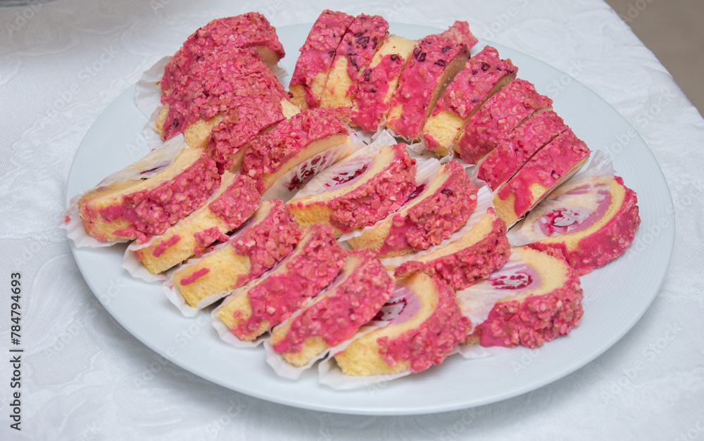 plate with the best recipes for home-made cakes plate with the best recipes for home-made cakes