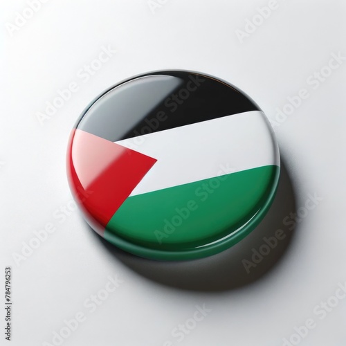 3d button logo with Palestinian flag on white background Free Download 3d button logo with Palestinian flag on white background - GFXLoad