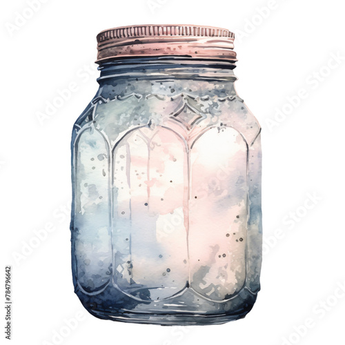 Artistic Rendering of Empty Mason Jar