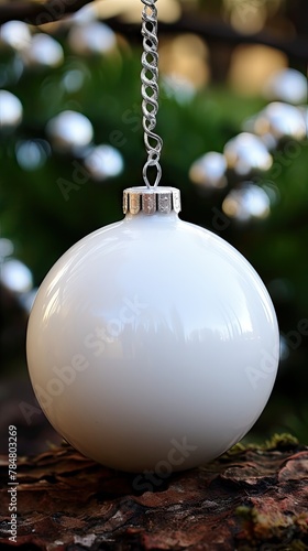 plain Ceramic round Christmas ornament UHD Wallpaper