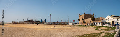 Obraz na płótnie Panoramic view at Essaouira in Morocco on a sunny day w salonie