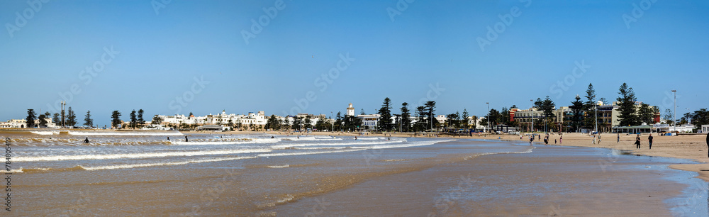 Panoramic view at Essaouira in Morocco on a sunny day