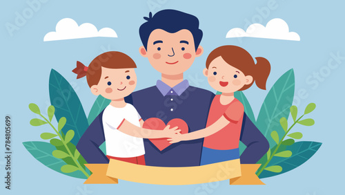 happy father day vector illustration