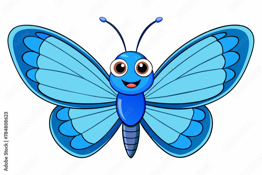 blue morpho butterfly moth vector illustration blue morpho butterfly moth vector illustration