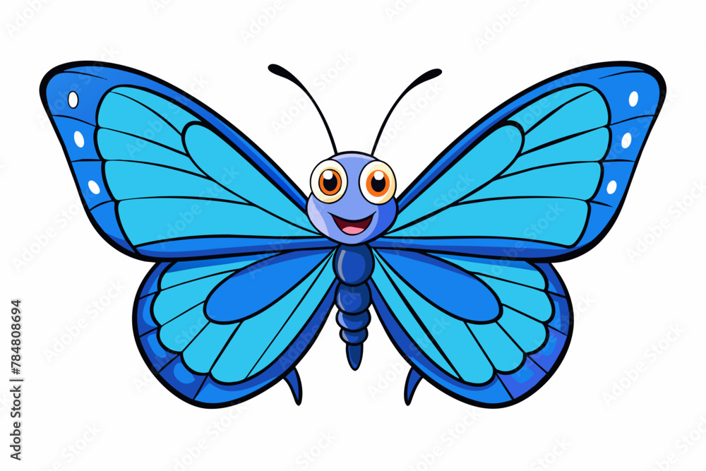 blue morpho butterfly moth vector illustration blue morpho butterfly moth vector illustration