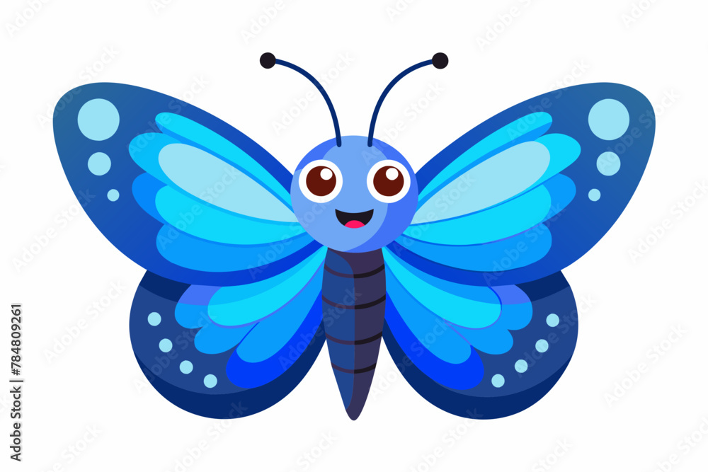 blue butterfly vector illustration blue butterfly vector illustration