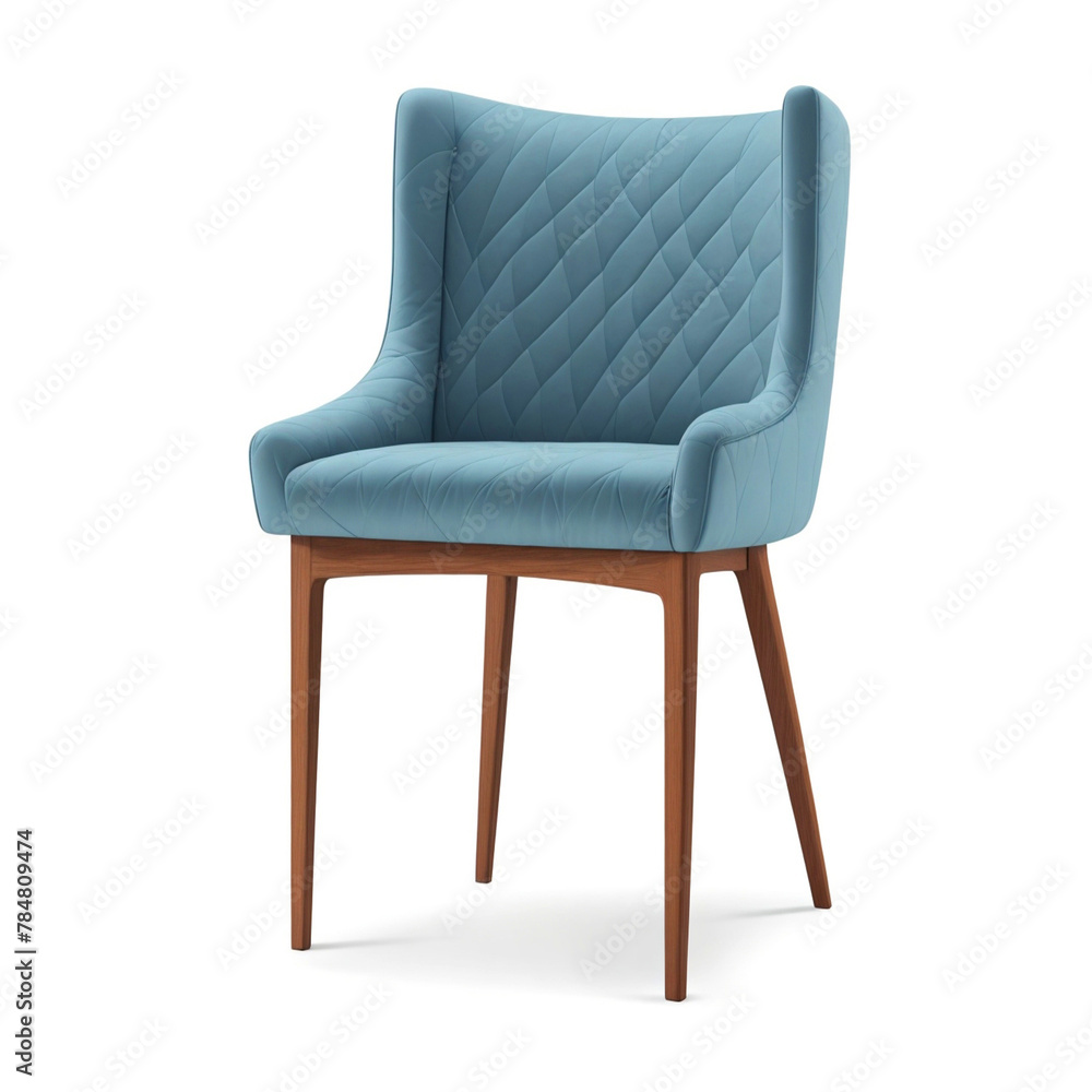 Modern Cushion and Armchair isolated on transparent background PNG Image. Generative AI. Modern Cushion and Armchair isolated on transparent background PNG Image. Generative AI.