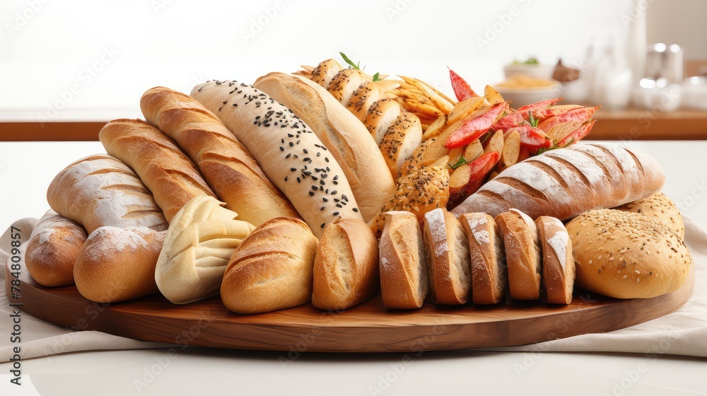 assortment of baked bread UHD Wallpaper