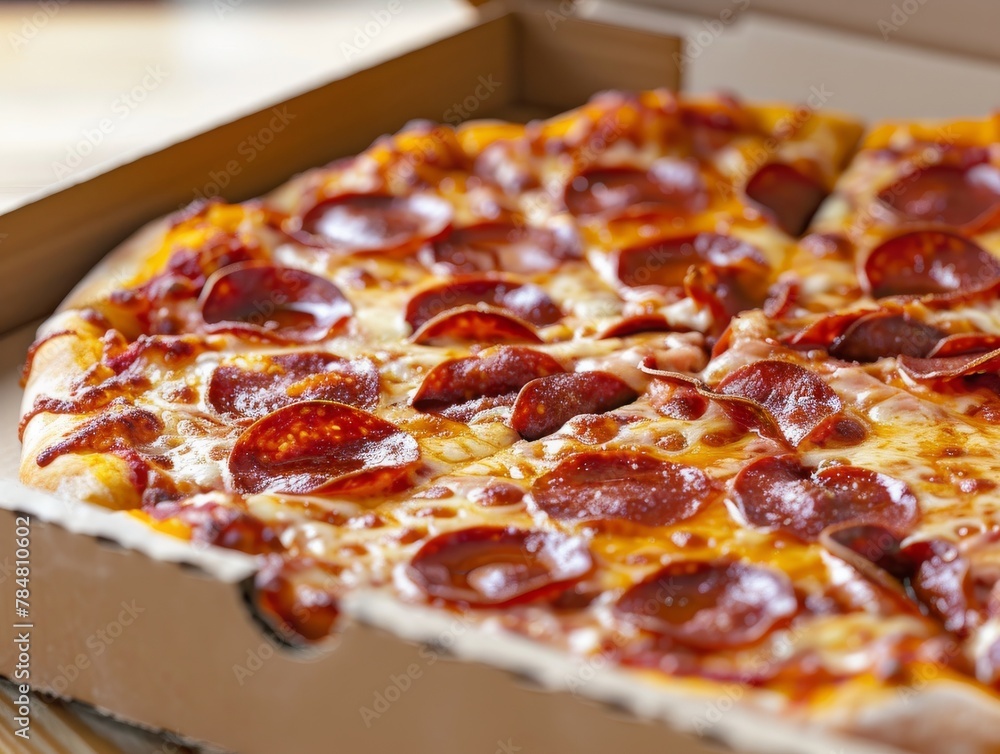 Pepperoni Pizza Slice Whole Box Background Image
Pepperoni Pizza Slice Whole Box Background Image