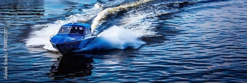 photo of a hydrofoil on the water