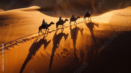 Desert caravan  photo
