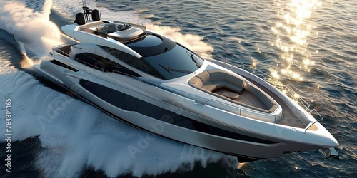 photo of luxury yacht on the ocean 