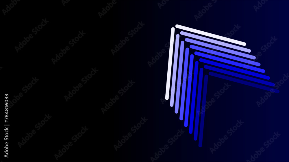 Flying blue and white arrows over dark blue glow background Flying blue and white arrows over dark blue glow background