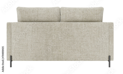 Modern white Sofa isolated on white background. Furniture Collection
