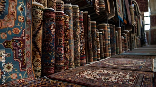 Designs found in Persian carpets showcase intricate and captivating patterns, each telling a unique story and reflecting the rich cultural heritage of the region.  © Marry