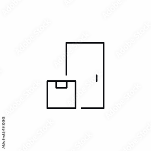 delivery home door contactless icon