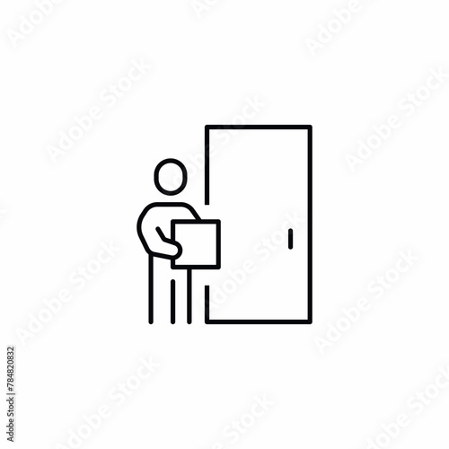 delivery home door contactless icon