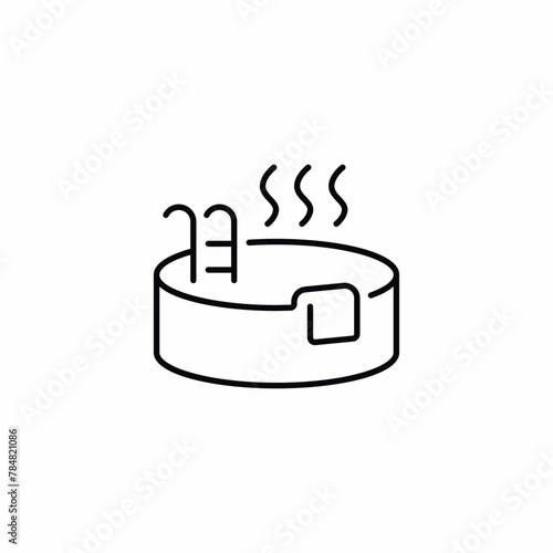 jacuzzi bathtub spa tub icon