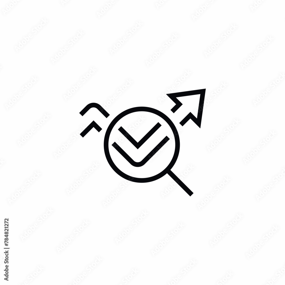 search statistics growth analytics icon search statistics growth analytics icon