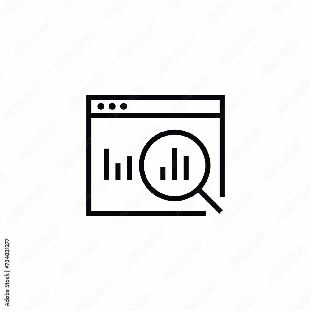 search analytics application service icon search analytics application service icon