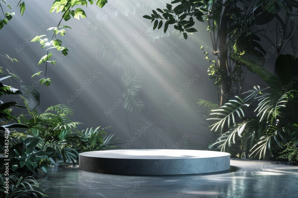 Round Table in Garden Round Table in Garden