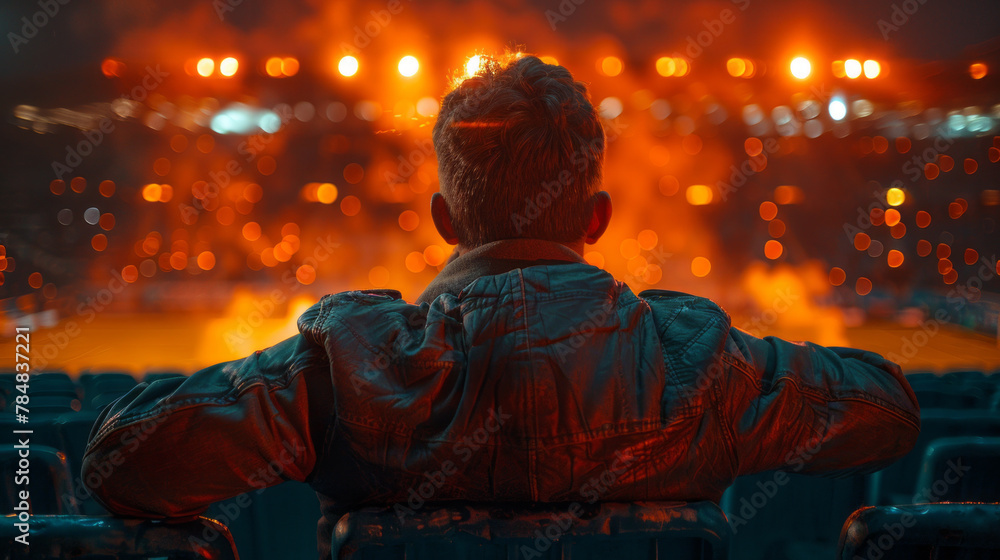 show a very emotional soccer fan Situation in a Stadium. Mens with short hair,generative ai show a very emotional soccer fan Situation in a Stadium. Mens with short hair,generative ai