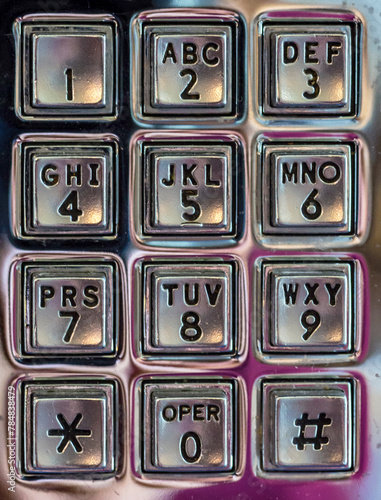 Number keypad from an old payphone