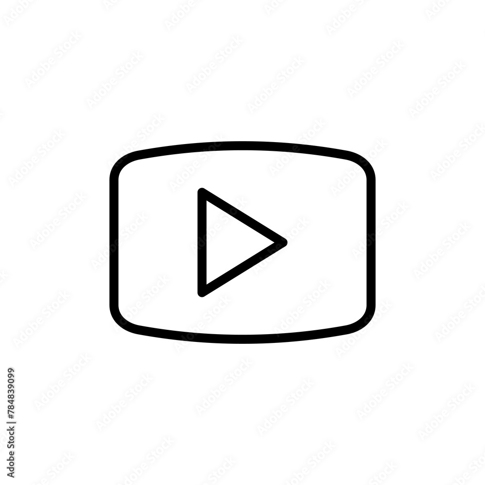 play Icon vector isolated on white background. Play button vector icon. Video icon vector play Icon vector isolated on white background. Play button vector icon. Video icon vector