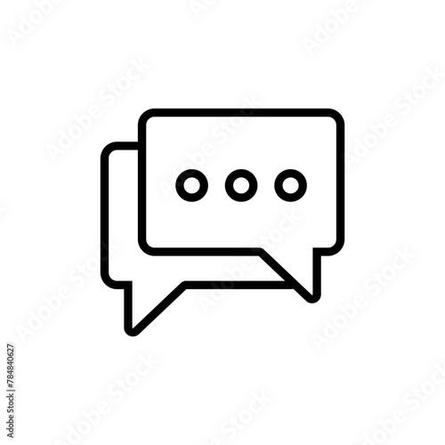 Chat icon vector isolated on white background. Chat vector icon. Speech bubble. message. contact us