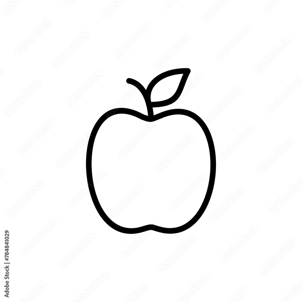 Apple icon vector isolated on white background. Apple vector icon. Apple icon vector isolated on white background. Apple vector icon.