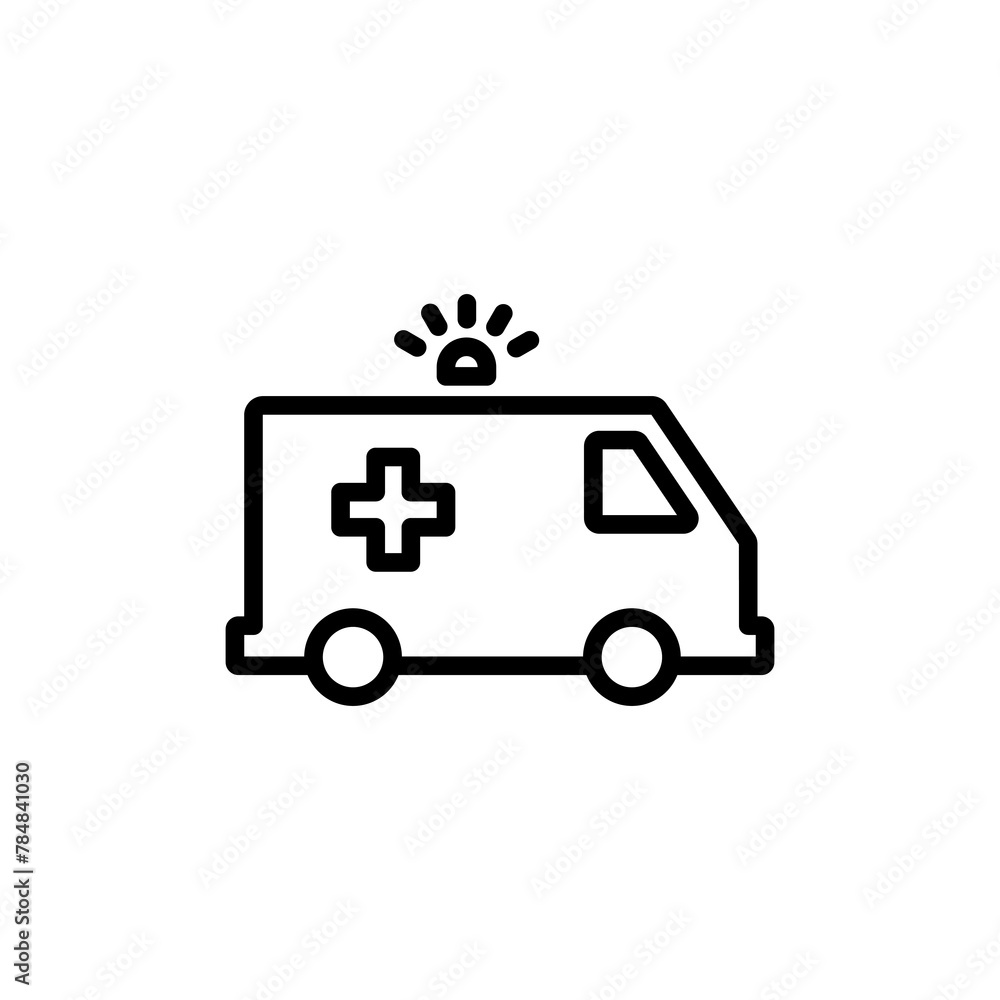 Ambulance Icon vector isolated on white background. Ambulance Icon Design. ambulance truck icon vector Ambulance Icon vector isolated on white background. Ambulance Icon Design. ambulance truck icon vector