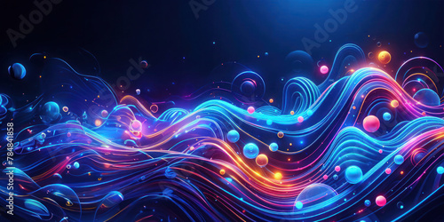 Technology Network connection abstract background