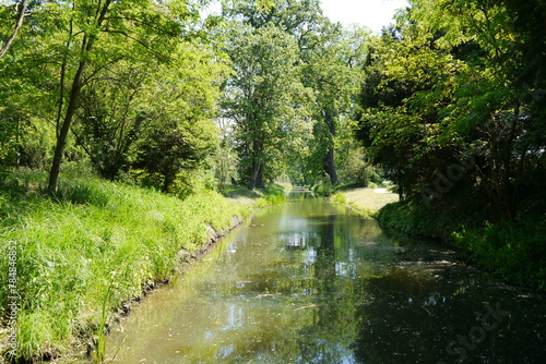 Kanal im romantischen Wörlitzer Park von Wörlitz Landschaftspark im Dessau-Wörlitzer Gartenreich photo