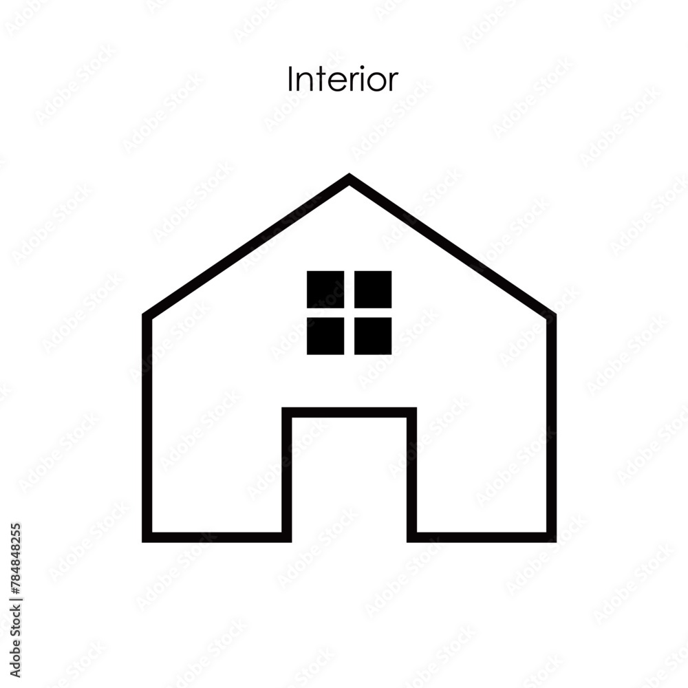 シンプルな住宅のアイコン シンプルな住宅のアイコン