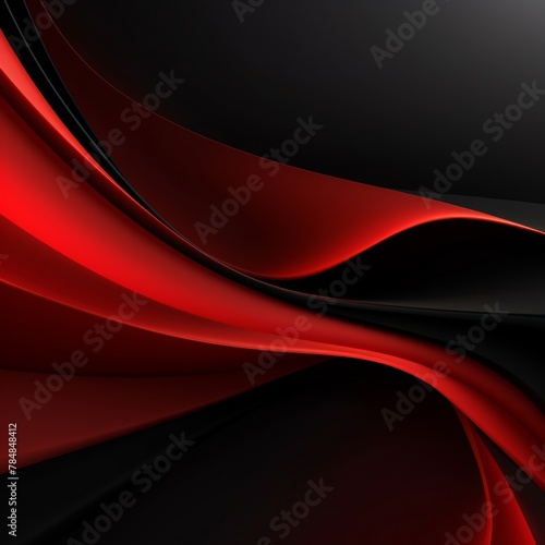 Modern and abstract background, red and black colors, minimalist style