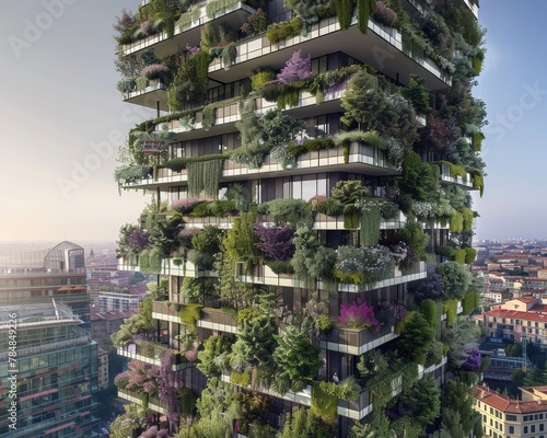 Rooftop gardens and vertical forests redefine the cityscape through an innovative urban greening project  creating lush spaces.