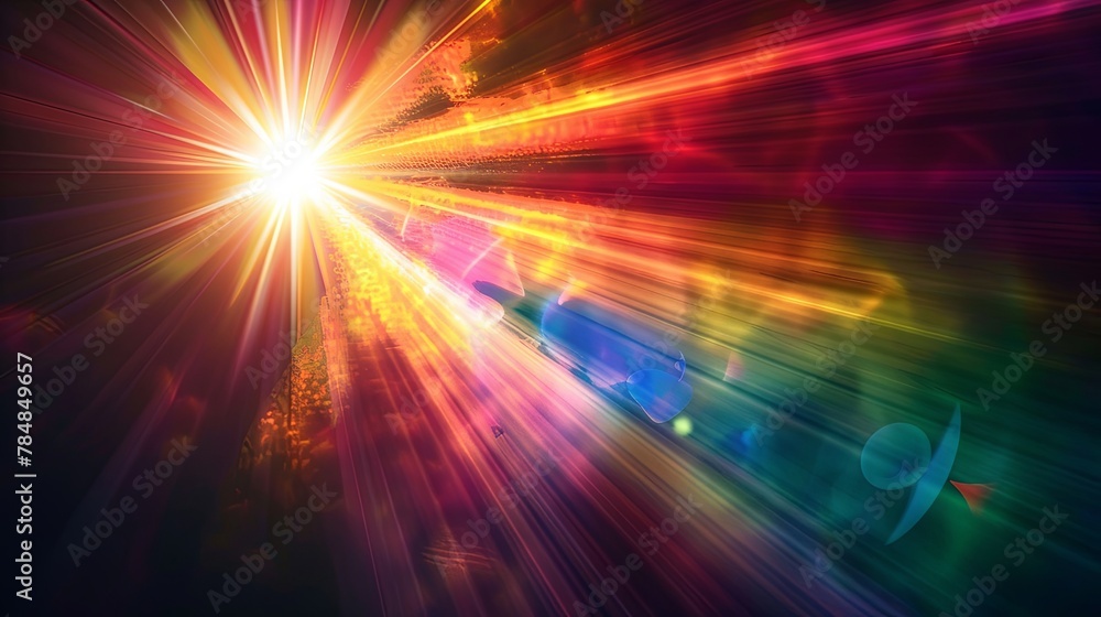 Solar Radiance Spectrum of Iridescent Beams Over Dark Solar Radiance Spectrum of Iridescent Beams Over Dark
