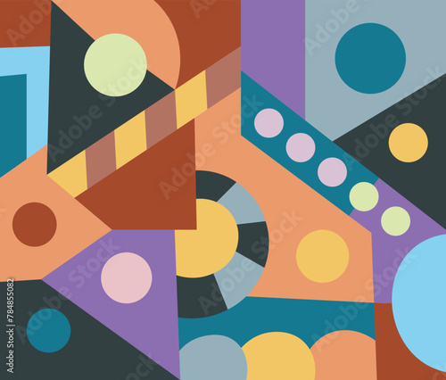 colorful abstract art for wall decoration
