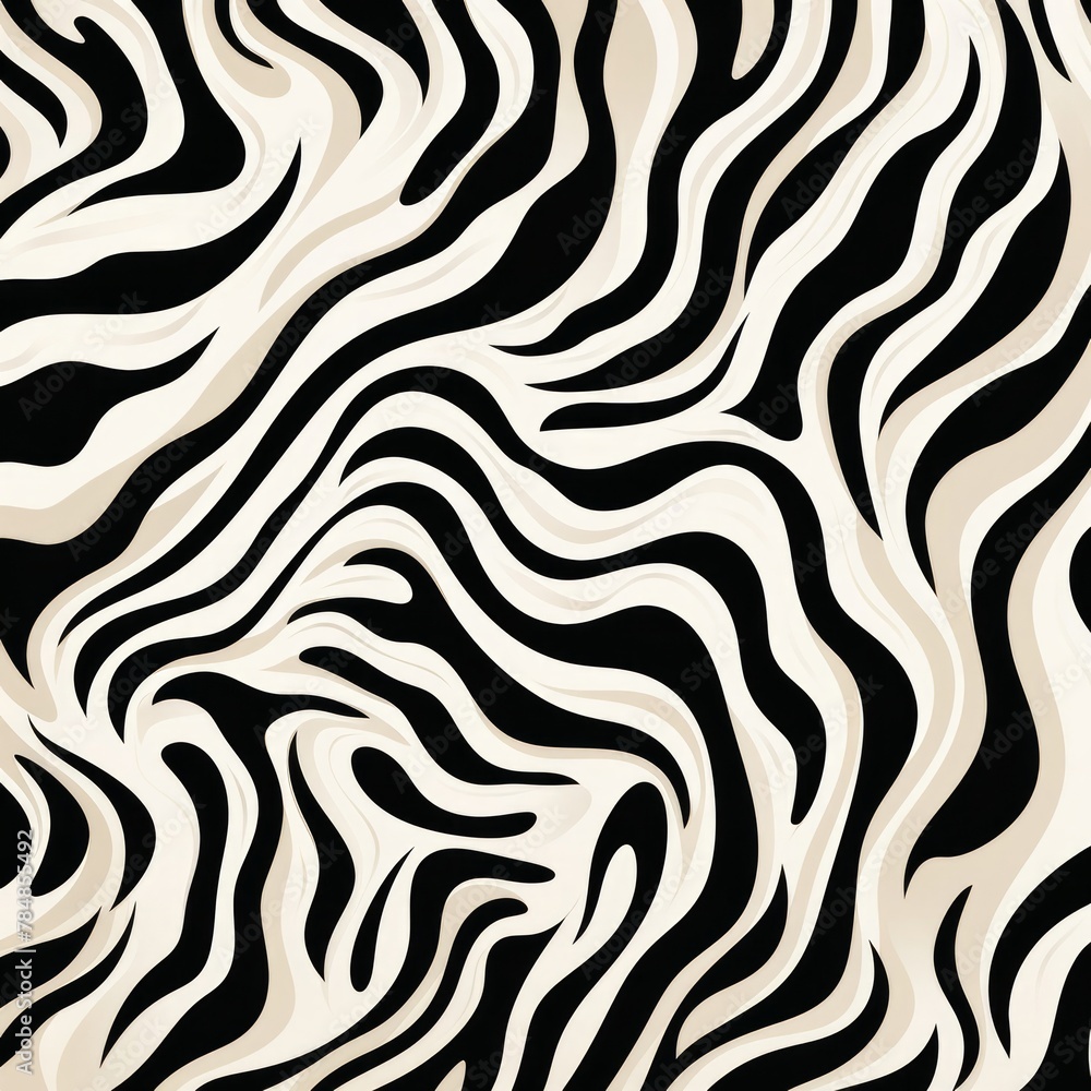 Obraz premium Black and white zebra pattern background
